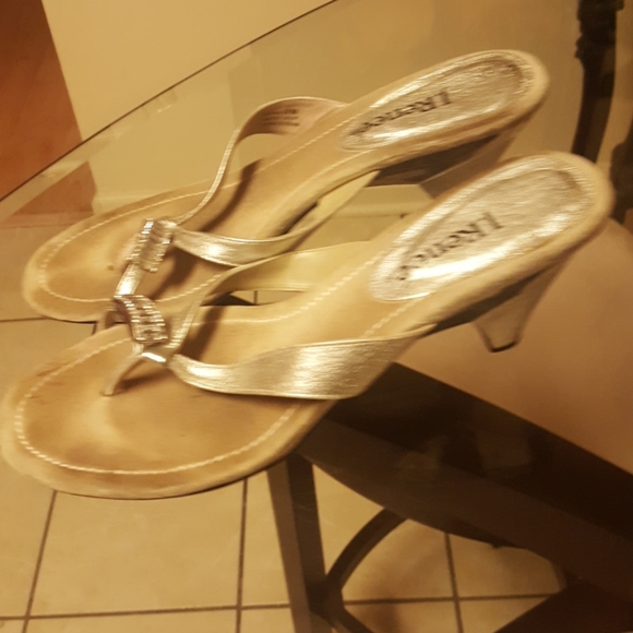 J. Renee Crystal toe ring embellished sandal - Picture 3 of 4